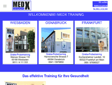 Tablet Screenshot of medx-training.net